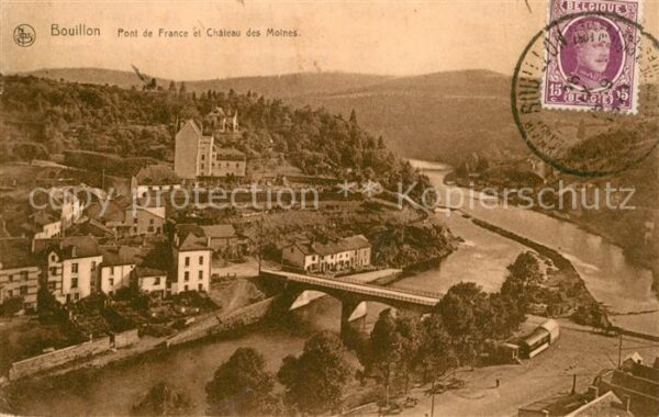 Bouillon Wallonne Pont de France et Chateau des Moines