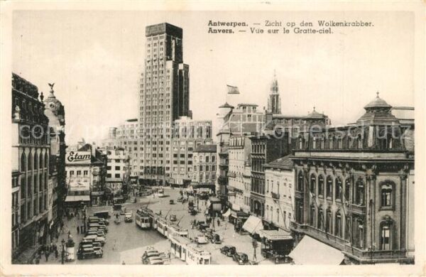Anvers Antwerpen Vue sur le Gratte-ciel