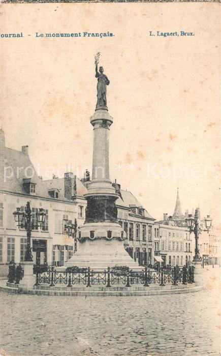Tournai Hainaut Le monument Francais