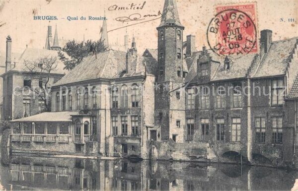 Bruges BRUGGE Belgie Quai du Rosaire