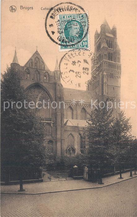 Bruges BRUGGE Belgie Cathedrale Saint Sauveur