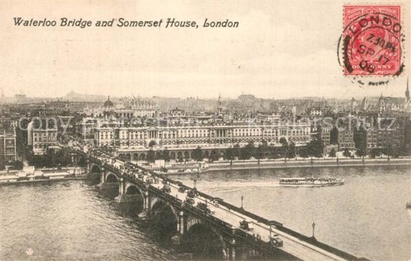 London Waterloo Bridge and Somerset House