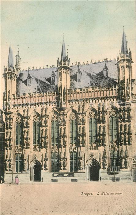 Bruges BRUGGE Belgie Hotel de Ville