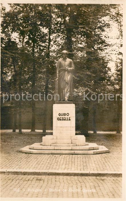 Bruges BRUGGE Belgie Statue de Guido Gezelle