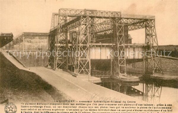 La Louviere Hainaut Ascenceur hydraulique du canal du Centr