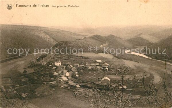 Frahan sur Semois Panorama Vue prise de Rochehaut