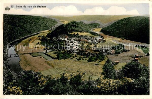 Frahan sur Semois Point de vue aerienne