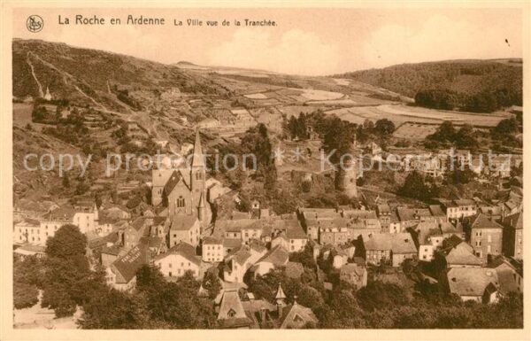 Laroche Yonne en Ardenne La Ville vue de la Tranchee