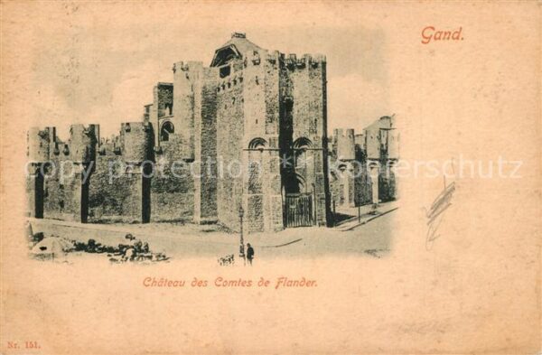 Gand Belgien Chateau des Comtes de Flander