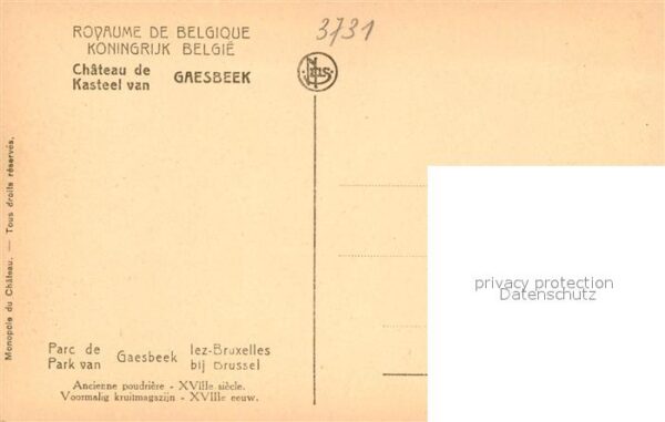 Bruxelles Bruessel Chateau de Gaesbeek – Bild 2