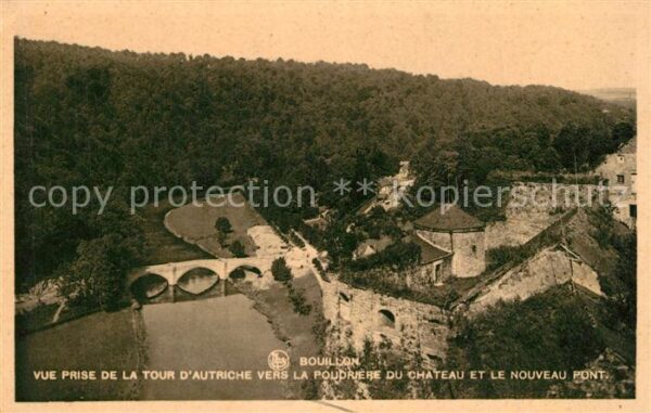 Bouillon Wallonne Vue prise de la Tour d’Autriche vers la