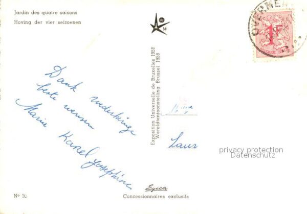 Bruxelles Bruessel Jardin des quatre saisons – Bild 2