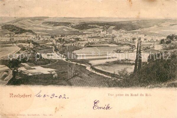 Rochefort Vue prise du Rond du Roi