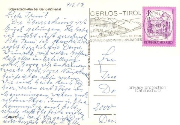 Gerlos Schwarzach Alm Zillertal Zillertaler Al – Bild 2