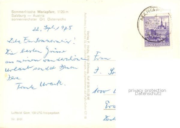 Mariapfarr Sommerfrische Alpenpanorama Fliegeraufn – Bild 2