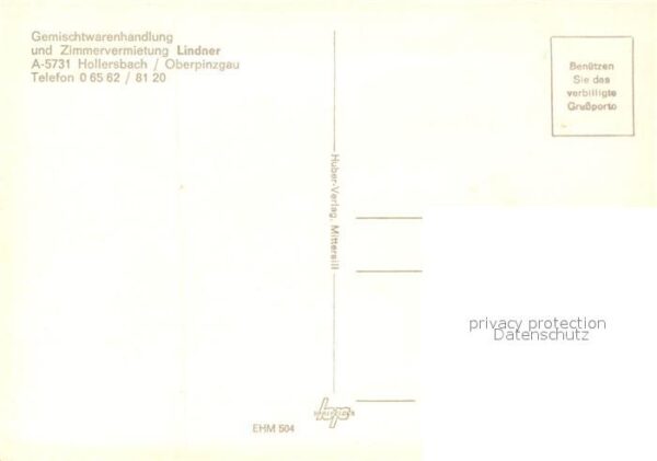Hollersbach Pinzgau Lebensmittelgeschäft Pension Lindner – Bild 2