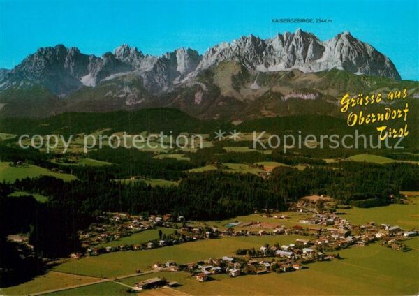 Oberndorf Tirol Erholungsort Kaisergebirge Fliegeraufna