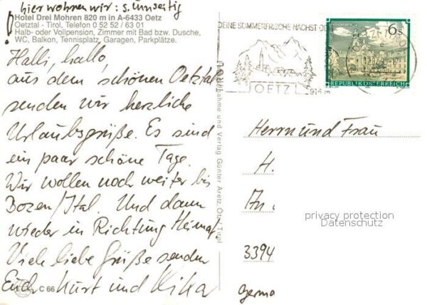 Oetz Hotel Drei Mohren Ötztal Ötztaler Alpen – Bild 2
