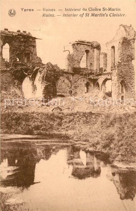 Ypern Ypres Ruines Cloitre St. Martin