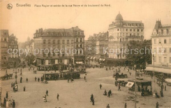 Bruxelles Br?ssel Place Rogier Rue Neuve et Boulevard du