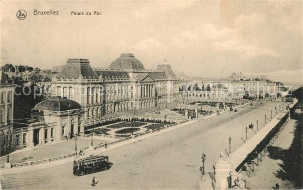 Bruxelles Br?ssel Palais du Roi Strassenbahn