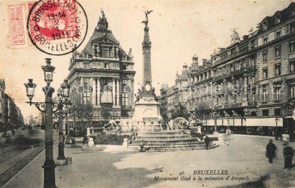 Bruxelles Br?ssel Monument a la m?moire d`Anspach