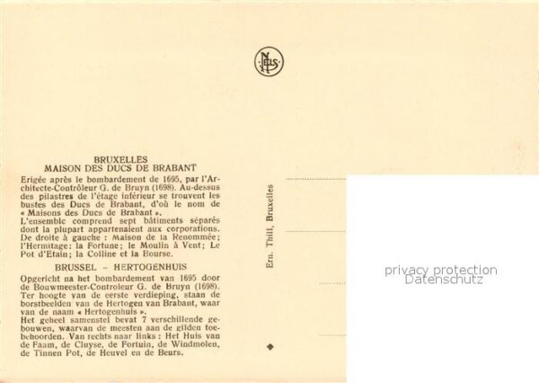 Bruxelles Br?ssel Maison des Ducs de Brabant – Bild 2