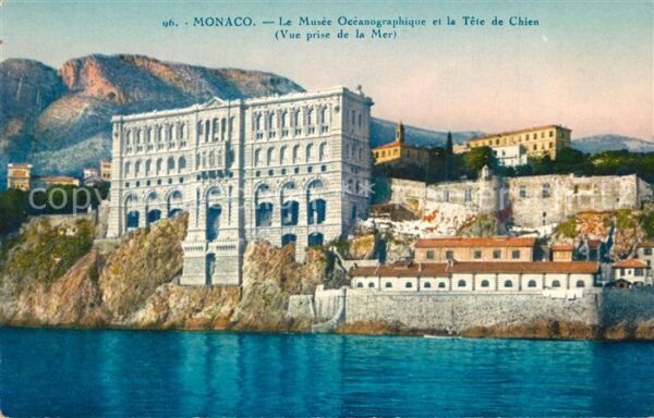 Monaco Le Musee Oceanographique et la Tete de