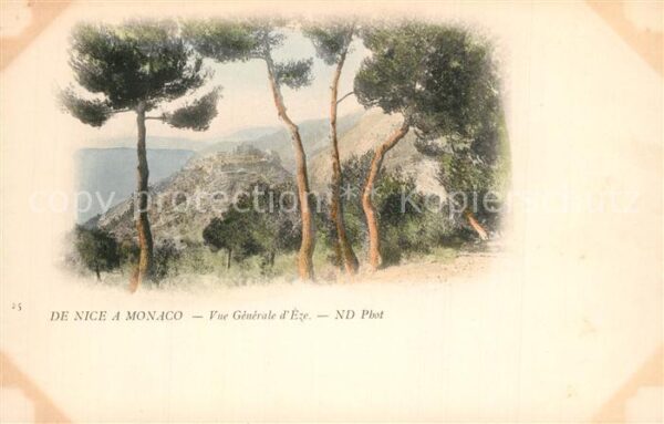 Monaco Vue generale d_Eze