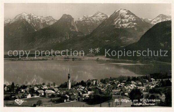 St Gilgen Wolfgangsee mit Rettenkogel Sparber Rinnkogel und P
