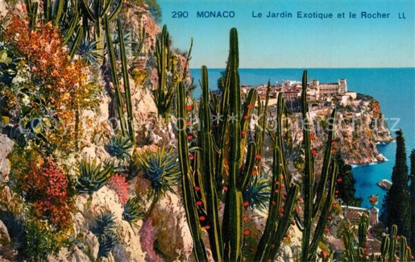 Monaco Le Jardin Exotique et le Rocher