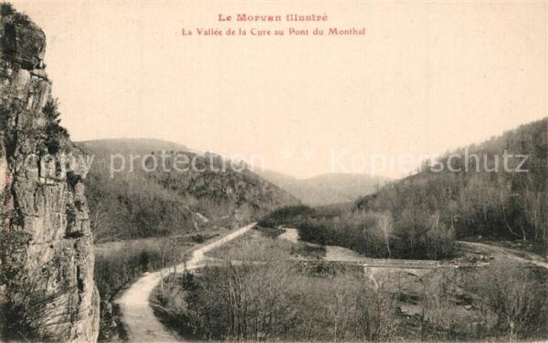 Monthal St Lorenzen La Vallee de la Cure au Pont du Monthal