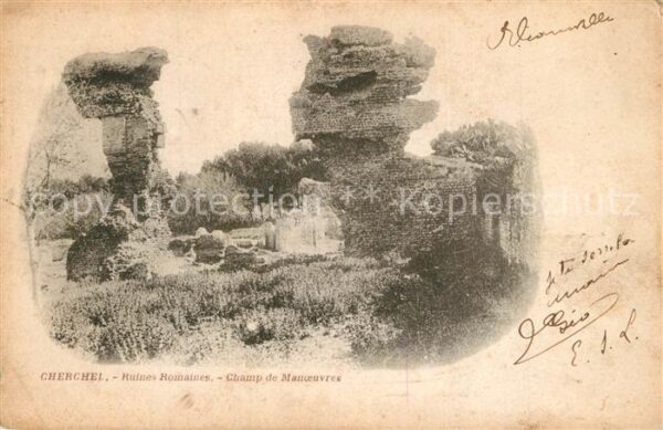 Cherchell Ruines Romaines Champ Manoeuvres