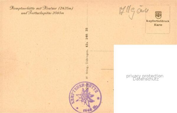 Kemptnerhuette Berghütte mit Kratzer und Trettachspitz – Bild 2