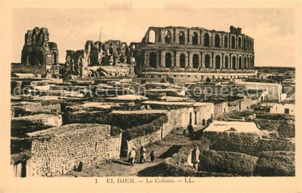 El-Djem Le Colisée Ruines Antike Stätte