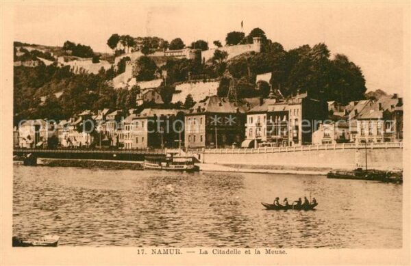 Namur sur Meuse La Citadelle et la Meuse