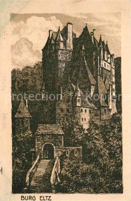 Wierschem Burg Eltz Künstlerkarte