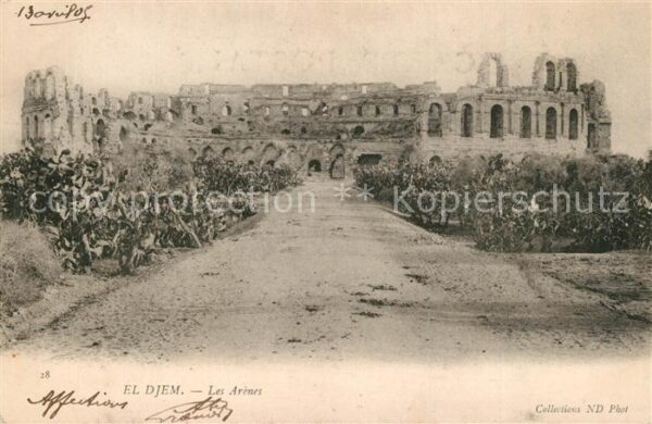 El-Djem Les Arènes Ruines Antike Stätte