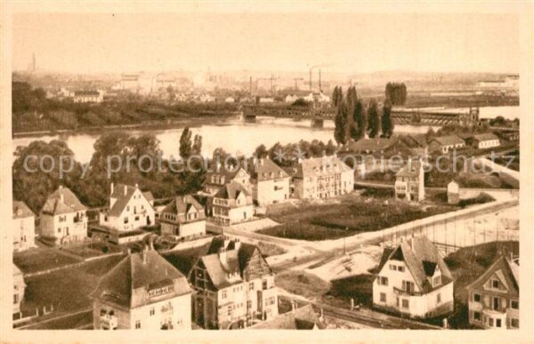 Kehl Rhein Vue sur les ponts du Rhin et vers Stras