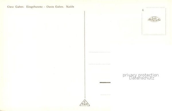 Gabes Oase Eingeborene Oasis Natifs – Bild 2
