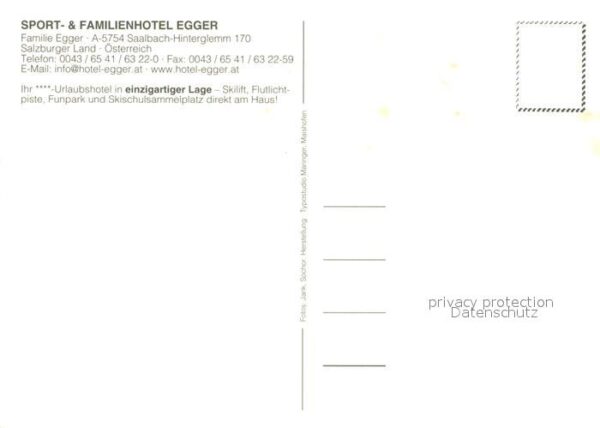 Saalbach-Hinterglemm Sport- und Familienhotel Egger Wintersp – Bild 2