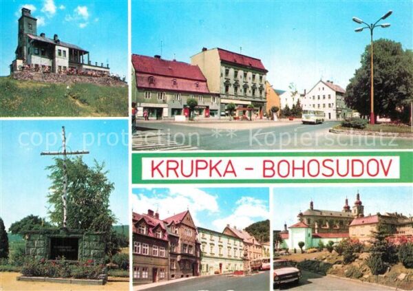 Krupka Stadtteil Bohosudov Teilansichten Bergh