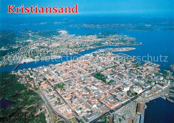 Kristiansand Fliegeraufnahme