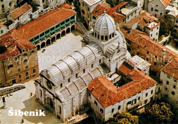 Sibenik Kathedrale Fliegeraufnahme