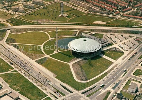 Eindhoven Netherlands Evoluon Fliegeraufnahme