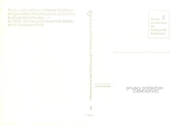 Kaprun Gaststätte Orgler Hotel Restaurant – Bild 2