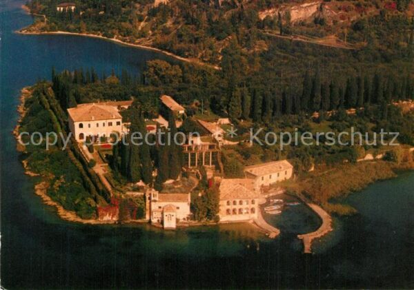 San Vigilio Lago di Garda Fliegeraufnahme