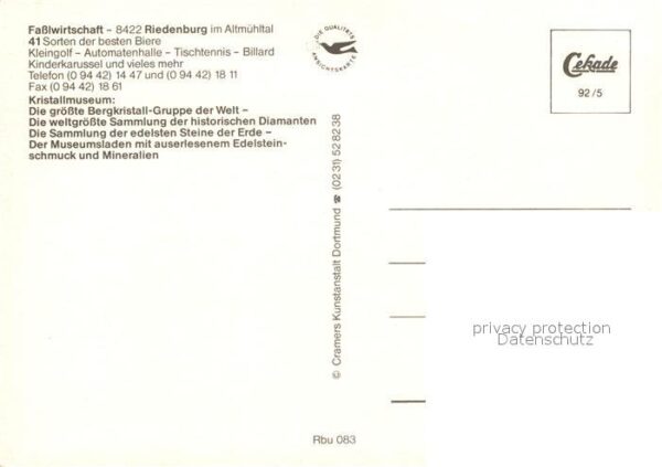 Riedenburg Altmuehltal Fasslwirtschaft Kristallmuseum Details – Bild 2
