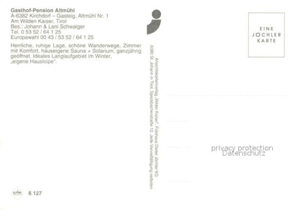 Kirchdorf Gasteig Gasthof Pension Altmühl – Bild 2