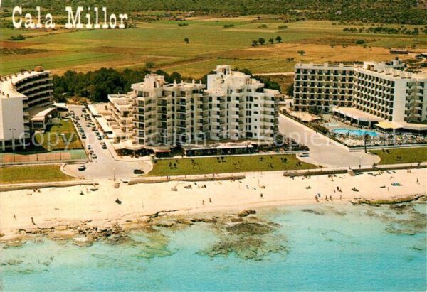 Cala Millor Mallorca Strand Hotels Fliegeraufnahme